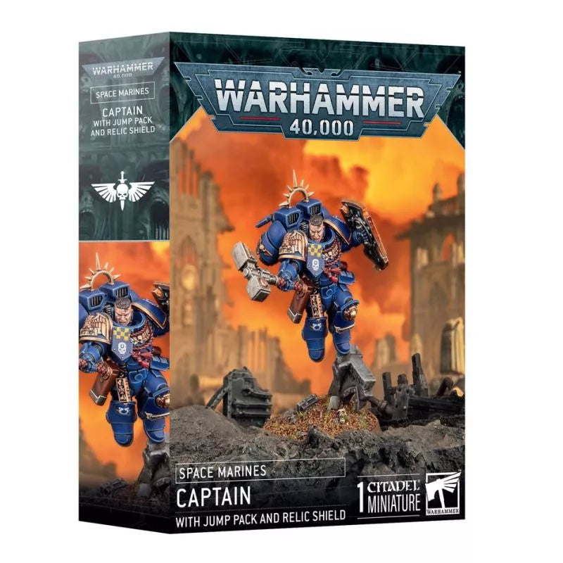 Space Marines - Captain with jump pack and relic shield (48-102)