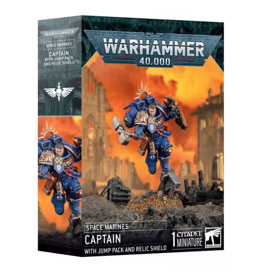 Space Marines - Captain with jump pack and relic shield (48-102)
